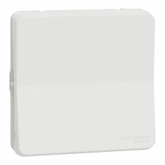 Mureva Styl - Bouton poussoir - composable - IP55 IK08 - connexion auto - blanc