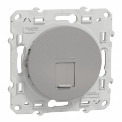 Odace - prise RJ45 - aluminium - grade 3 (multimédia) cat. 6 STP