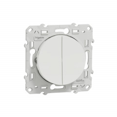 Odace - double poussoir - blanc
