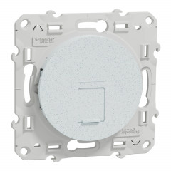 Odace - prise RJ45 - blanc Recyclé - grade 3 (multimédia) cat. 6 STP