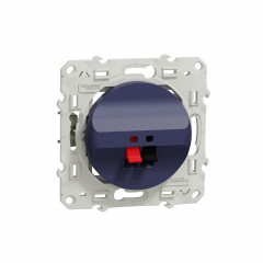 Odace - prise haut parleur - 1 sortie - cobalt