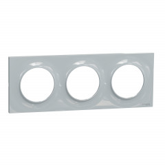 Odace Styl - plaque Sable - 3 postes horizontaux ou verticaux entraxe 71mm