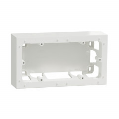 Odace Styl -  boîte pour montage en saillie - blanc - 2 postes entraxe 71mm