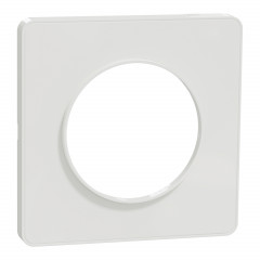 Odace Touch - plaque de finition 1 poste - blanc RAL9003