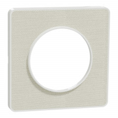 Odace Touch  - Plaque de finition Kvadrat - Craie/ blanc - 1 poste