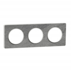 Odace Touch - plaque Pierre Galet - 3 postes horiz./vert. entraxe 71mm