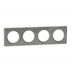 Odace Touch - plaque Pierre Galet - 4 postes horiz./vert. entraxe 71mm