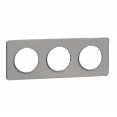 Odace Touch - plaque alu - postes horiz. ou vert. Entraxe - 71mm