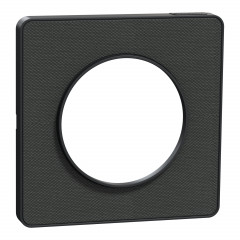 Odace Touch  - Plaque de finition Kvadrat - Ombre/ anthracite - 1 poste