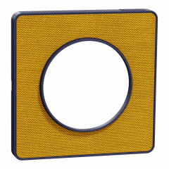Odace Touch  - Plaque de finition Kvadrat - Ocre/Cob - 1 poste