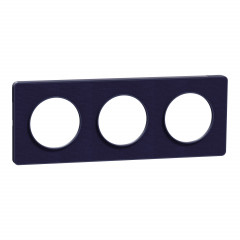 Odace Touch  - PLQ Kvadrat Roi/Cob 3 postes horiz. ou vert. entraxe 71mm