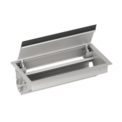 OptiLine 45 - boitier vide de prises type encastré - gris - IP30 - L= 350mm