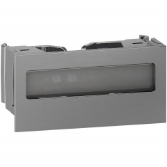 OptiLine 45 - clip de verrouillage pour goulotte - porte etiquette - alu