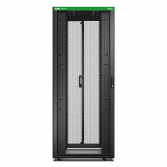 Baie EasyRack 800mm/42U/1000mm avec toit, sans panneau latéral, roulettes, noir