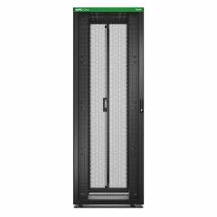 Baie EasyRack 800mm/48U/1200mm avec toit, sans panneau latéral, roulettes, noir