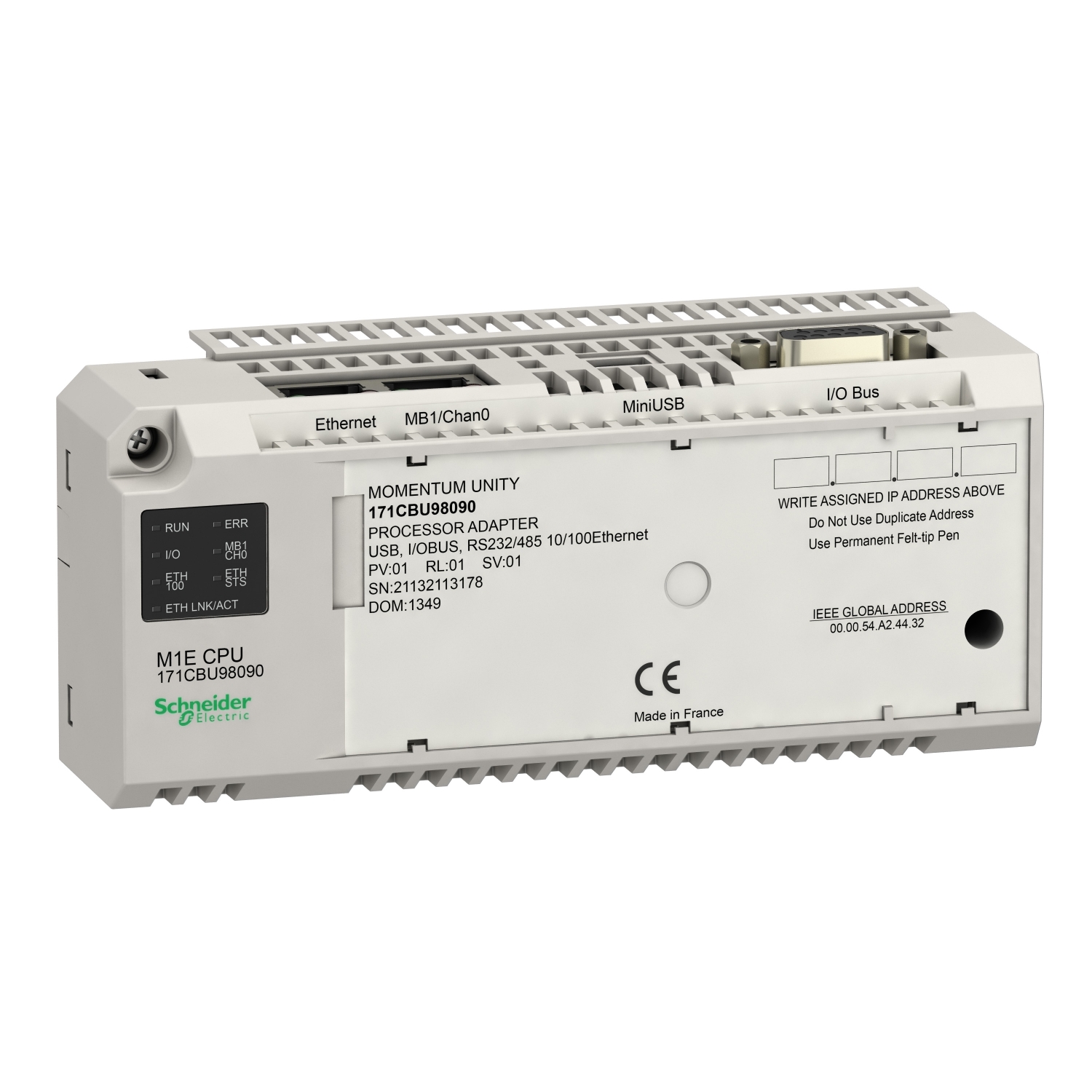Momentum - Unity m1e cpu rs232/485 e net usb iobus