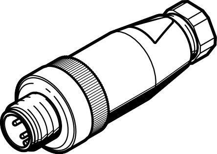 NECU-S-M12G4-P1-Q6-IS Connecteur mâle