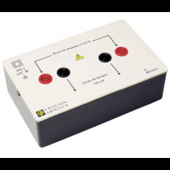 Shunt 10 A - 0.1V,double isolation connexion fiche banane