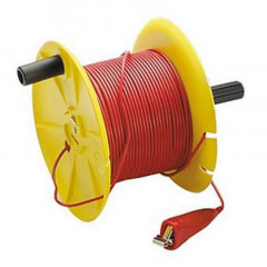 Bobine de câble rouge 100m pour kit de terre