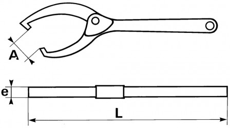 clé a ergots extensible