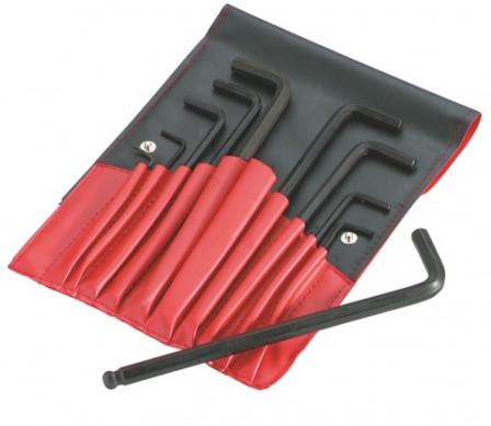 trousse 8 cles males courtes pouce