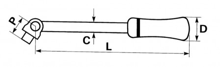 poignee articulee 1/4