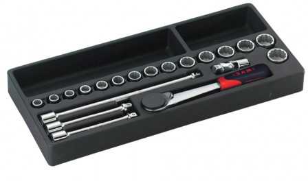 module 20 outils cliquet douilles et accessoires 3/8