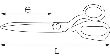 ciseaux electronicien lames longues