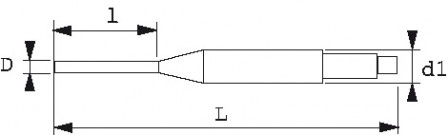 CHASSE-GOUPILLES LONG A LAME RAPPORTEE