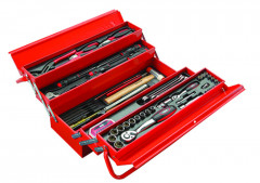 COMPOSITION DE 113 OUTILS AVEC CAISSE A OUTILS METAL