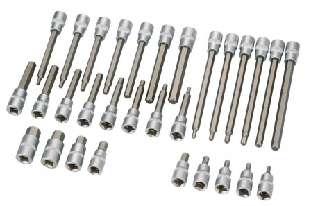 douilles tournevis 6 pans 1/2 : coffret