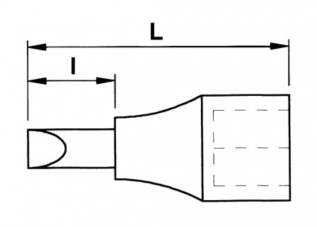 douille tournevis 1/2 ribe l100-rb9