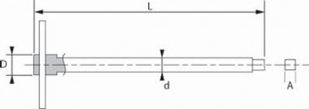 clé en te coulissante carre 3/8
