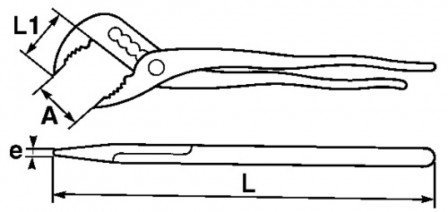 pince multiprise entrepassee isolee
