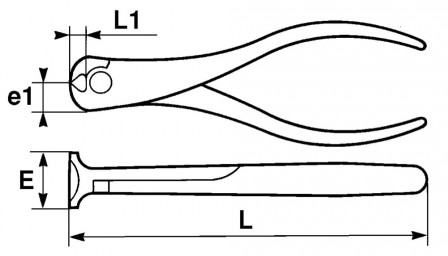 pince coupante en bout isolee 160 mm