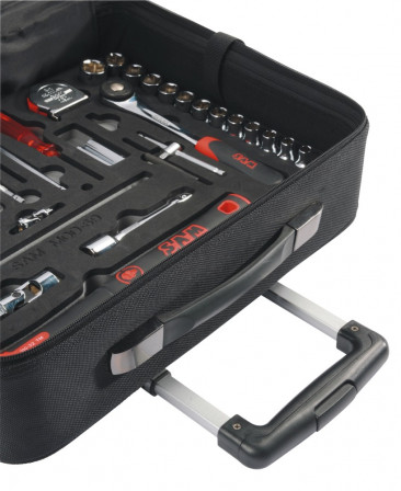 valise textile vide 440 mm avec trolley