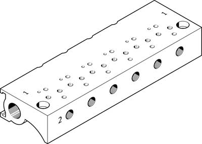 bloc de montage en batterie MHA1-P8-2-M3