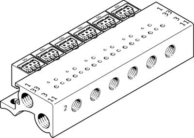 bloc de montage en batterie MHA1-PR6-3-M3-PI
