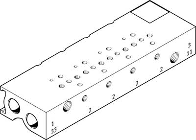 bloc de montage en batterie MHA1-PR8-3-M3-PI-PCB