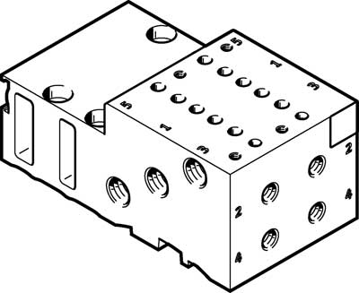 bloc de montage en batterie MHA2-PR2-5-M5