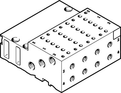 bloc de montage en batterie MHA2-PR4-5-M5