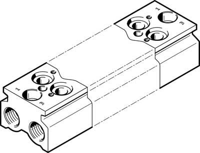 bloc de raccordement CPE18-3/2-PRS-3/8-4