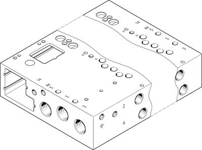 barrette de raccordement VABM-L1-14W-G14-4-GR