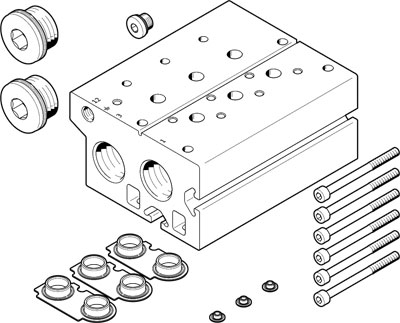 bloc de raccordement VABM-B10-30E-G34-10-P3