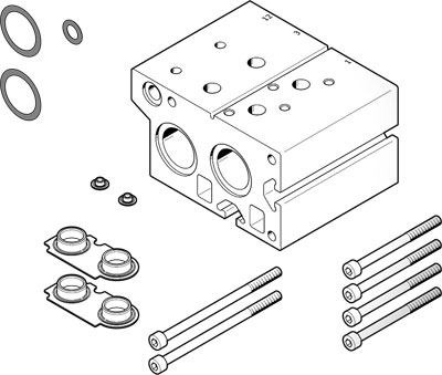 bloc de raccordement VABM-B10-30EEE-G34-2-P3