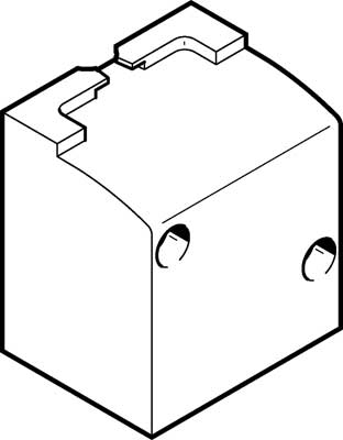 embase juxtaposable d'angle VABF-S2-2-A1G2-G12