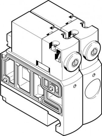 CPVSC1-M1H-J-P-QB Électrodistributeur