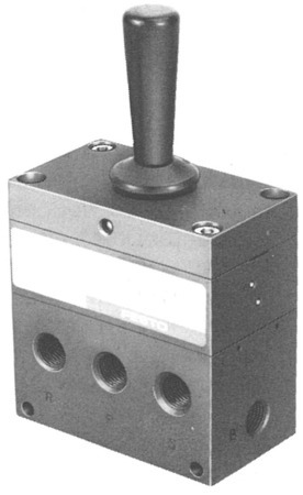 H-5/3-1/4 Distributeur à levier basculant