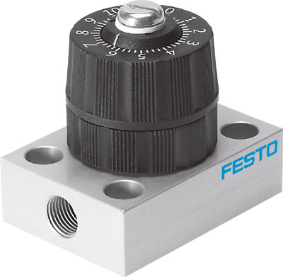 limiteur de débit unidirectionnel de précision GRP-160-1/8-AL