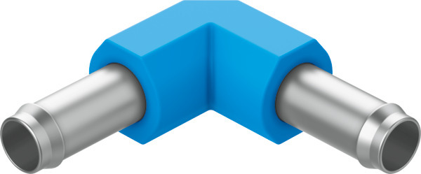 L-PK-4 Coude union cannelé